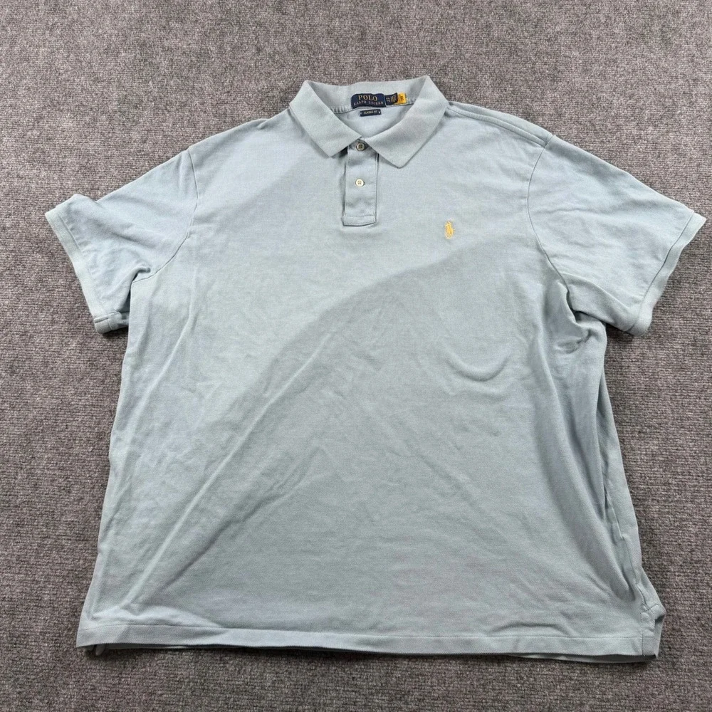 Polo Ralph Lauren Polo Shirt Mens XXL Green Blue Bundle Classic Fit Lot of 2